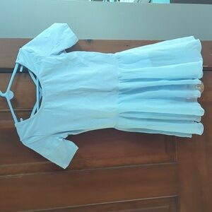 LIKE NEW Baby Blue Skirted Dance Leotard